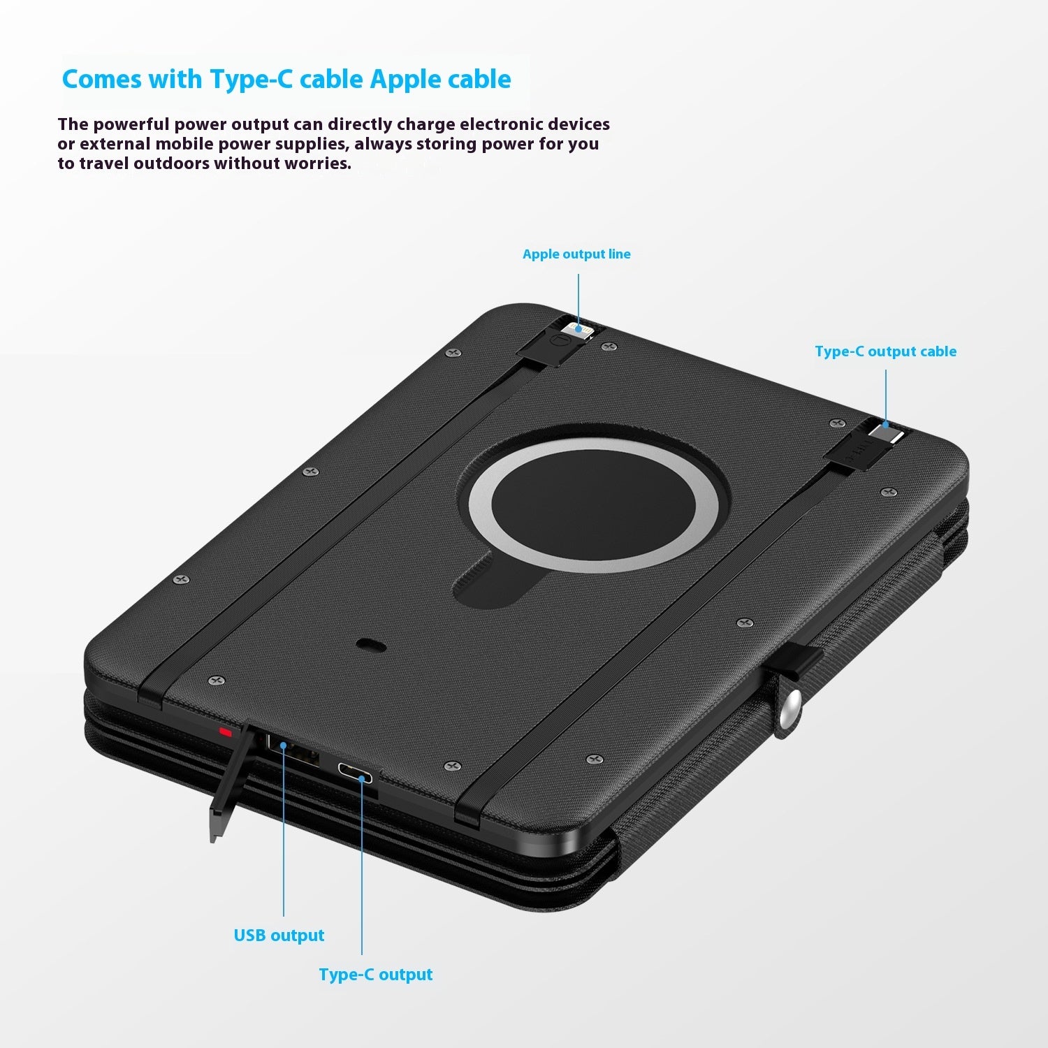 Folding Solar Charging Device Emergency Charger