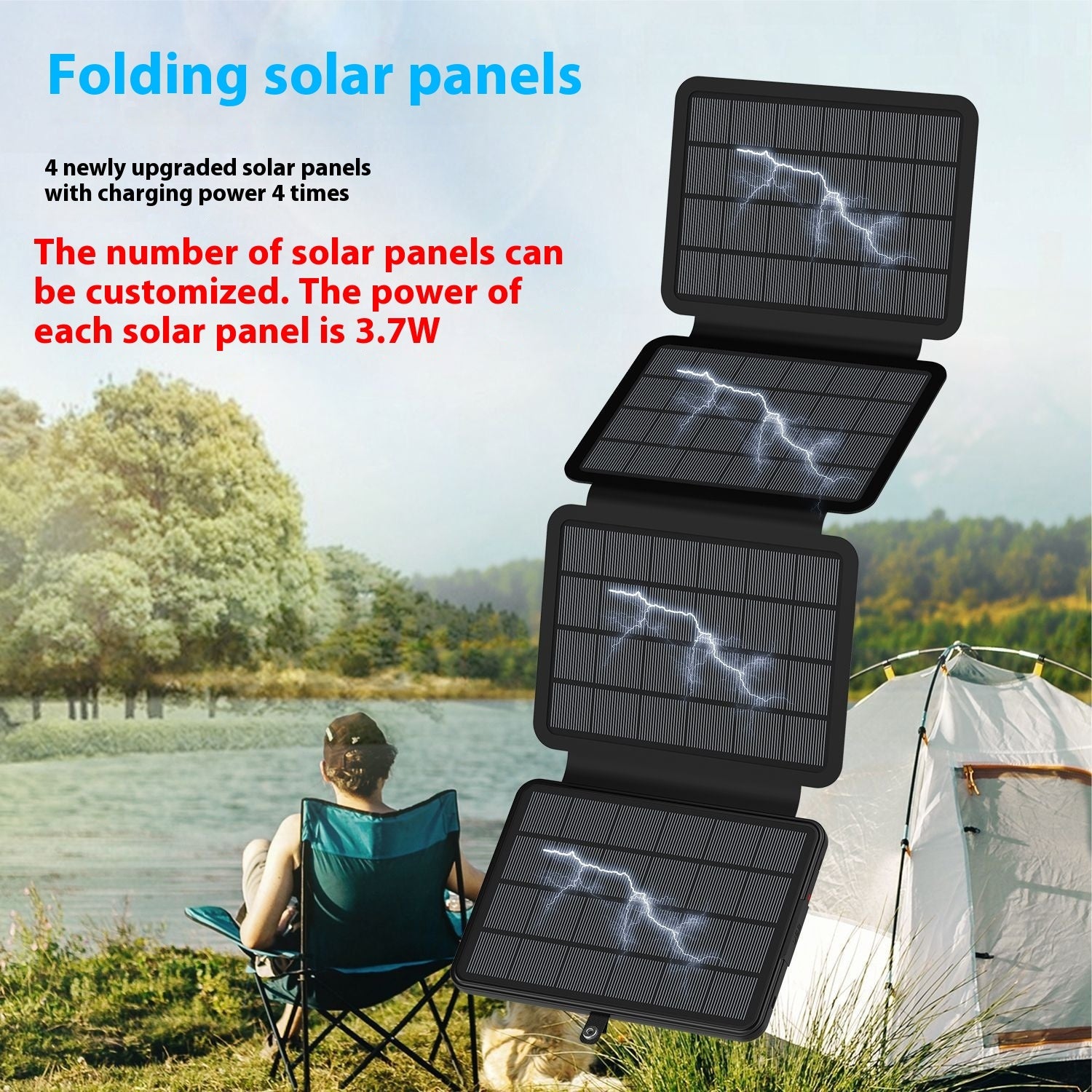 Folding Solar Charging Device Emergency Charger