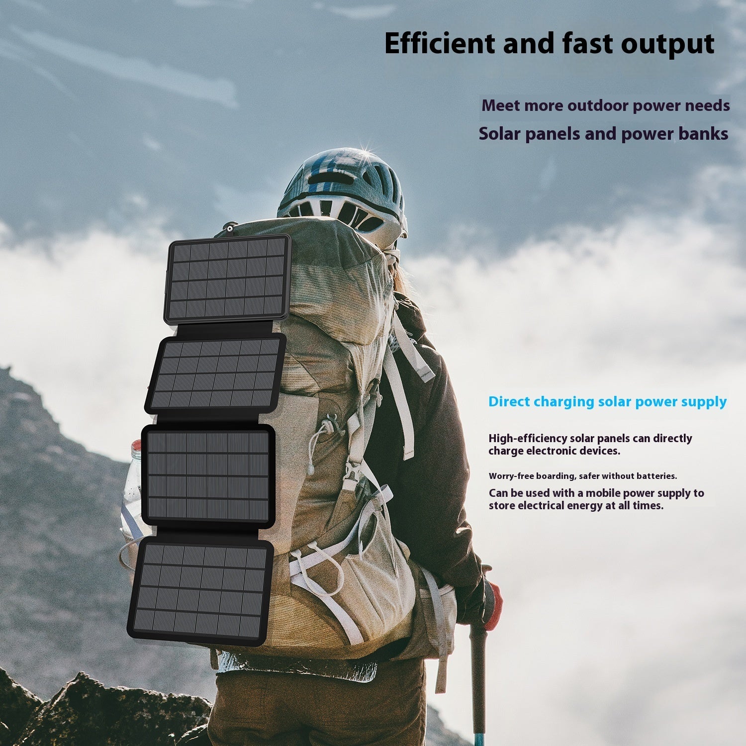 Folding Solar Charging Device Emergency Charger