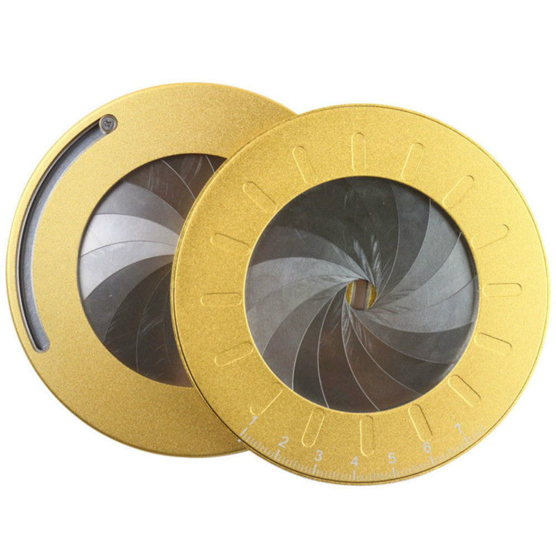 Compass carpentry round painted icon ruler
