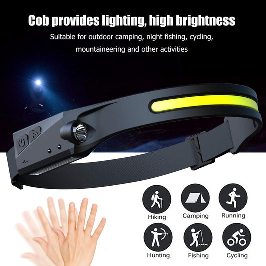 Rechargeable LED Headlamp — Motion Sensor, Waterproof (2-Pack) | Roadside Safety