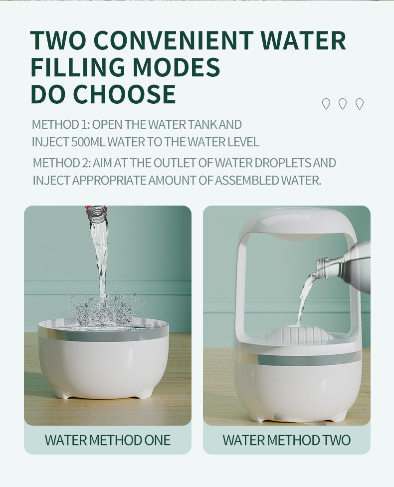 Humidifier Water Drop Backflow Anti-Gravity Aromatherapy