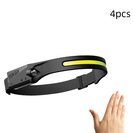 Rechargeable LED Headlamp — Motion Sensor, Waterproof (2-Pack) | Roadside Safety