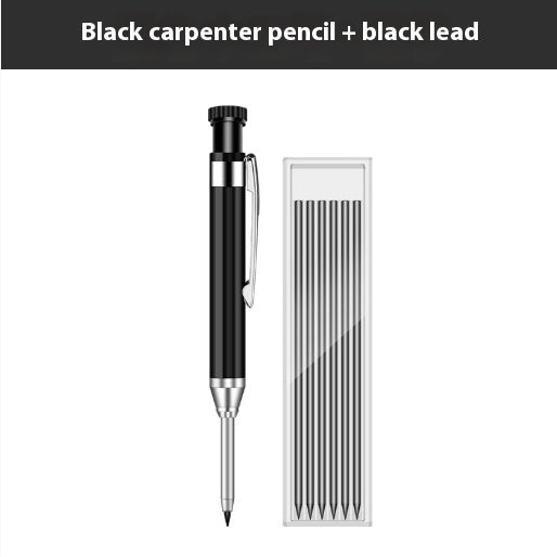 2 8mm Metal Long Head Deep Hole Carpenter's Pencil