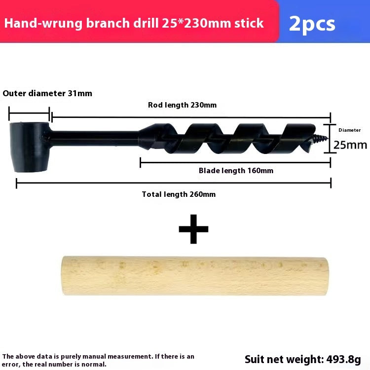 Tree Board Multifunctional Hand Carpentry Drill